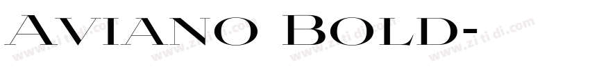 Aviano Bold字体转换
